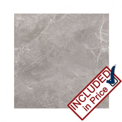 Marble Effect Matt Grey Floor Tile