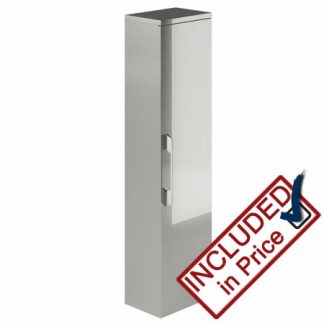 Pebblo Grey Gloss Tall Boy Unit