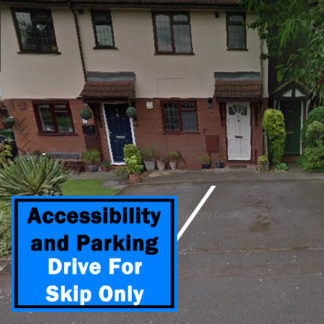 Small Driveway Space For Skip Only