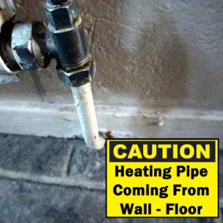 Heating Pipe coming from floor