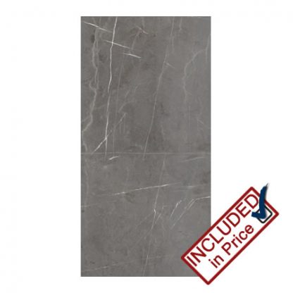 Dallas Dark Grey Gloss Marble Effect Wall Tile