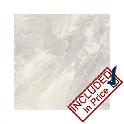 Nairobi Perla Light Grey Marble Effect Ceramic Floor Tile 447x447