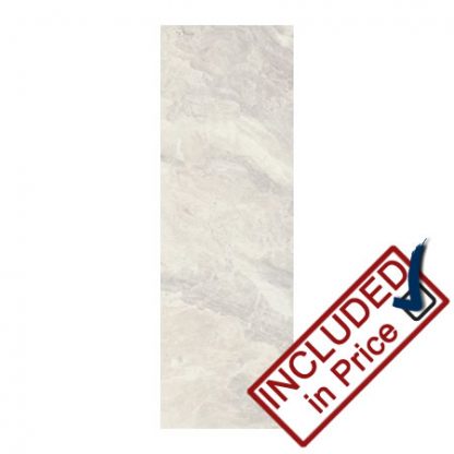 Nairobi Perla Light Grey Marble Effect Wall Tile 28x85