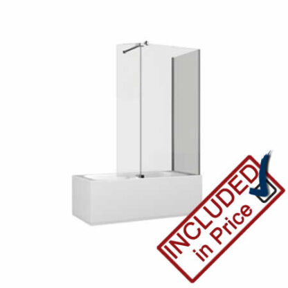 Kudos Corner Glass to Glass Shower Panel Right Hand