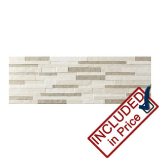 Trend Beige Decor Ceramic Tile 250mm by 750mm