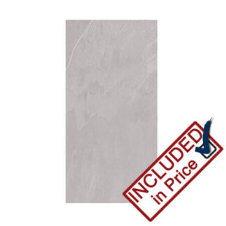 Provence Grey Stone Effect Rectified Porcelain Wall & Floor Tile